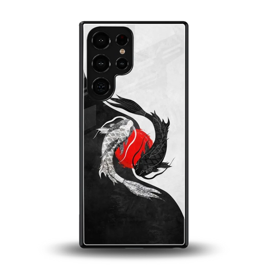 Balanced Swim back phone cover | glass case for samsung galaxy s25 ultra