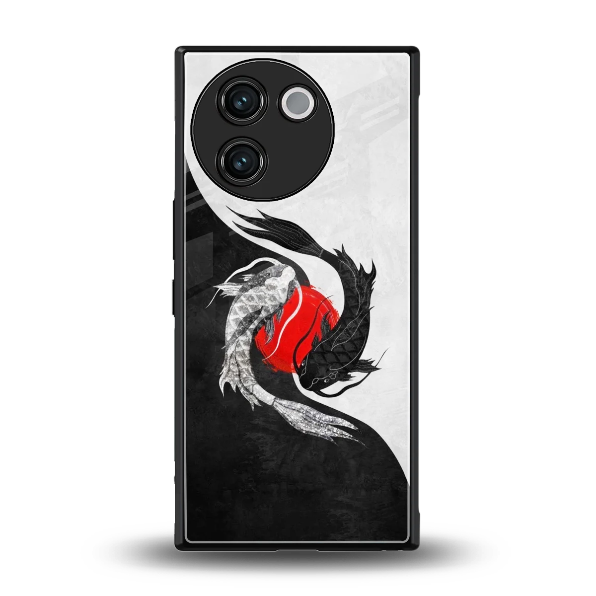 Balanced Swim back phone cover | glass case for vivo v30e