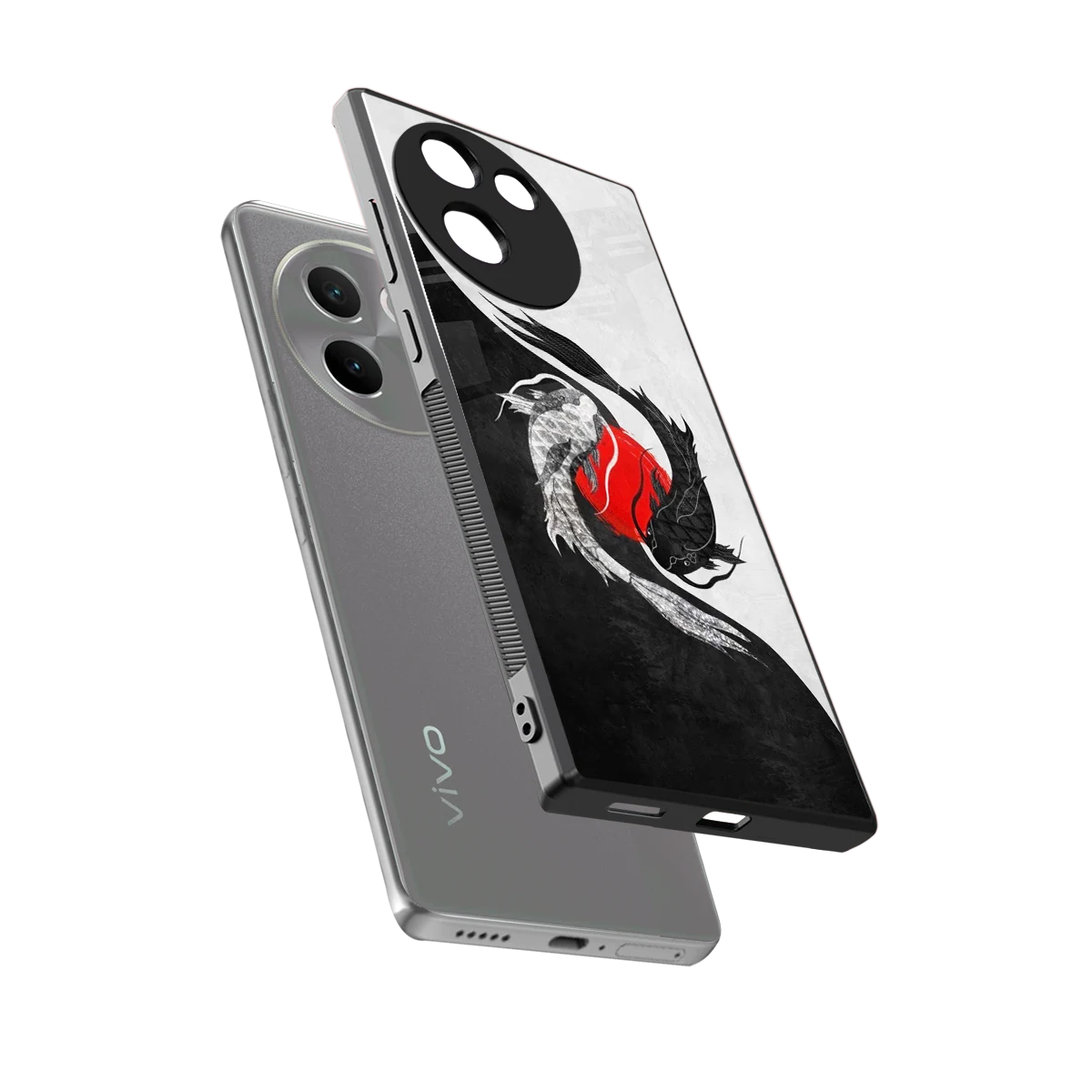 Balanced Swim sleek vivo v30e cover with tempered glass back and TPU edges