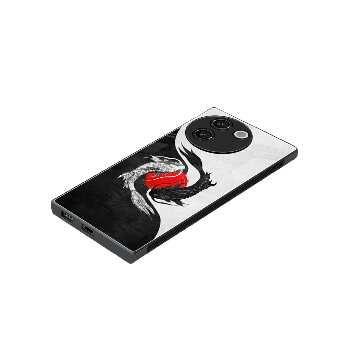 Balanced Swim stylish phone case for vivo v30e | glossy glass and slim fit