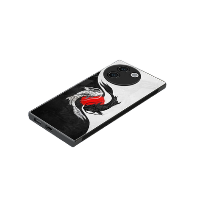 Balanced Swim stylish phone case for vivo v30e | glossy glass and slim fit