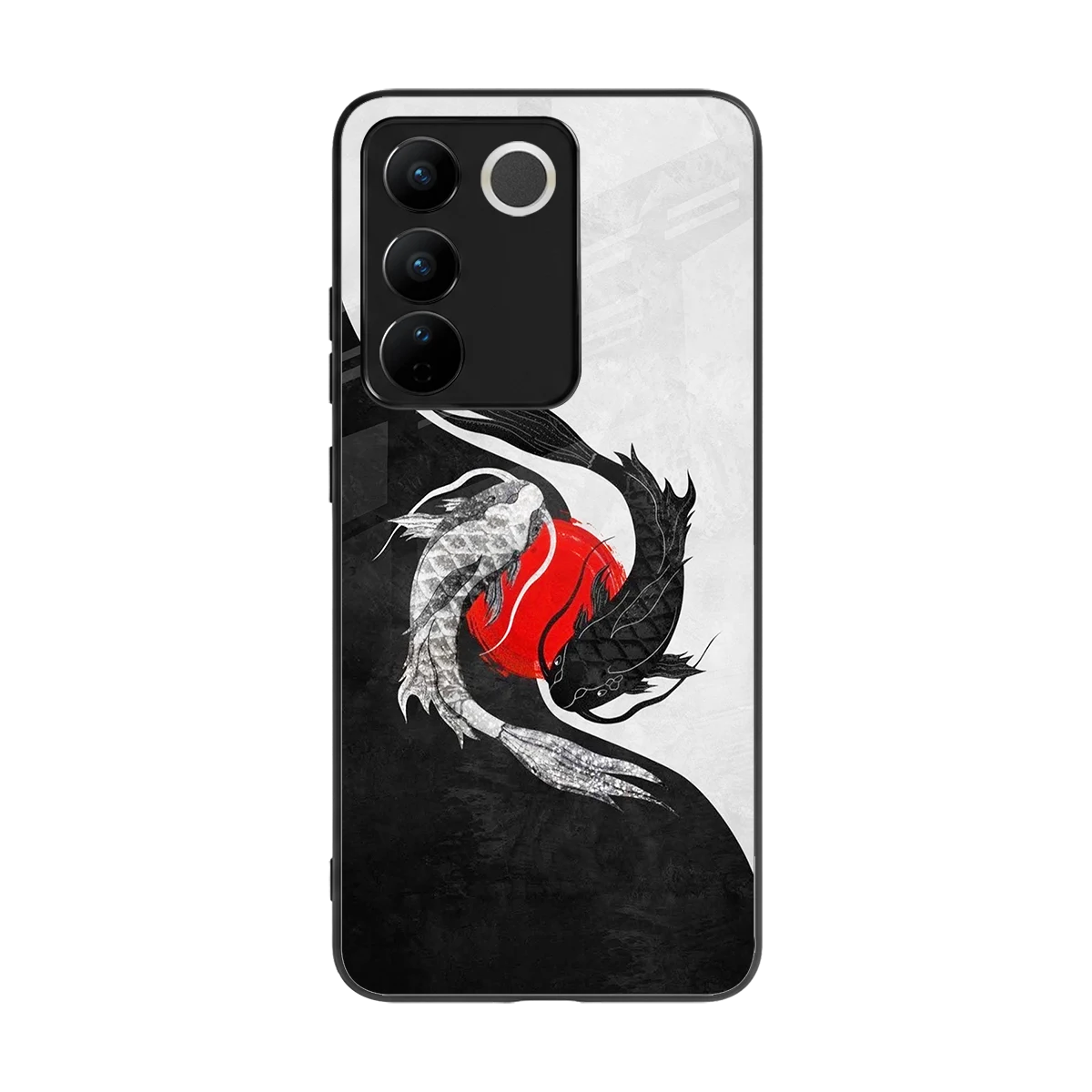 Balanced Swim back phone cover | glass case for vivo v27 5g