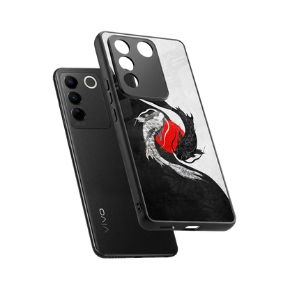 Balanced Swim sleek vivo v27 5g cover with tempered glass back and TPU edges