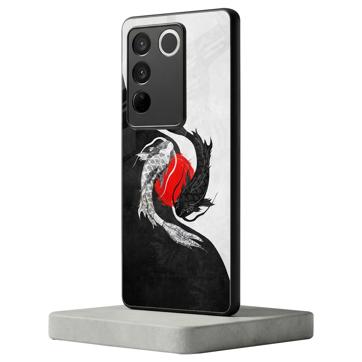 Balanced Swim vivo v27 5g mobile cover | shockproof glass phone case