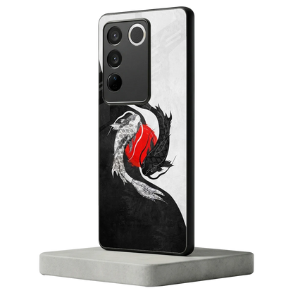 Balanced Swim vivo v27 5g mobile cover | shockproof glass phone case