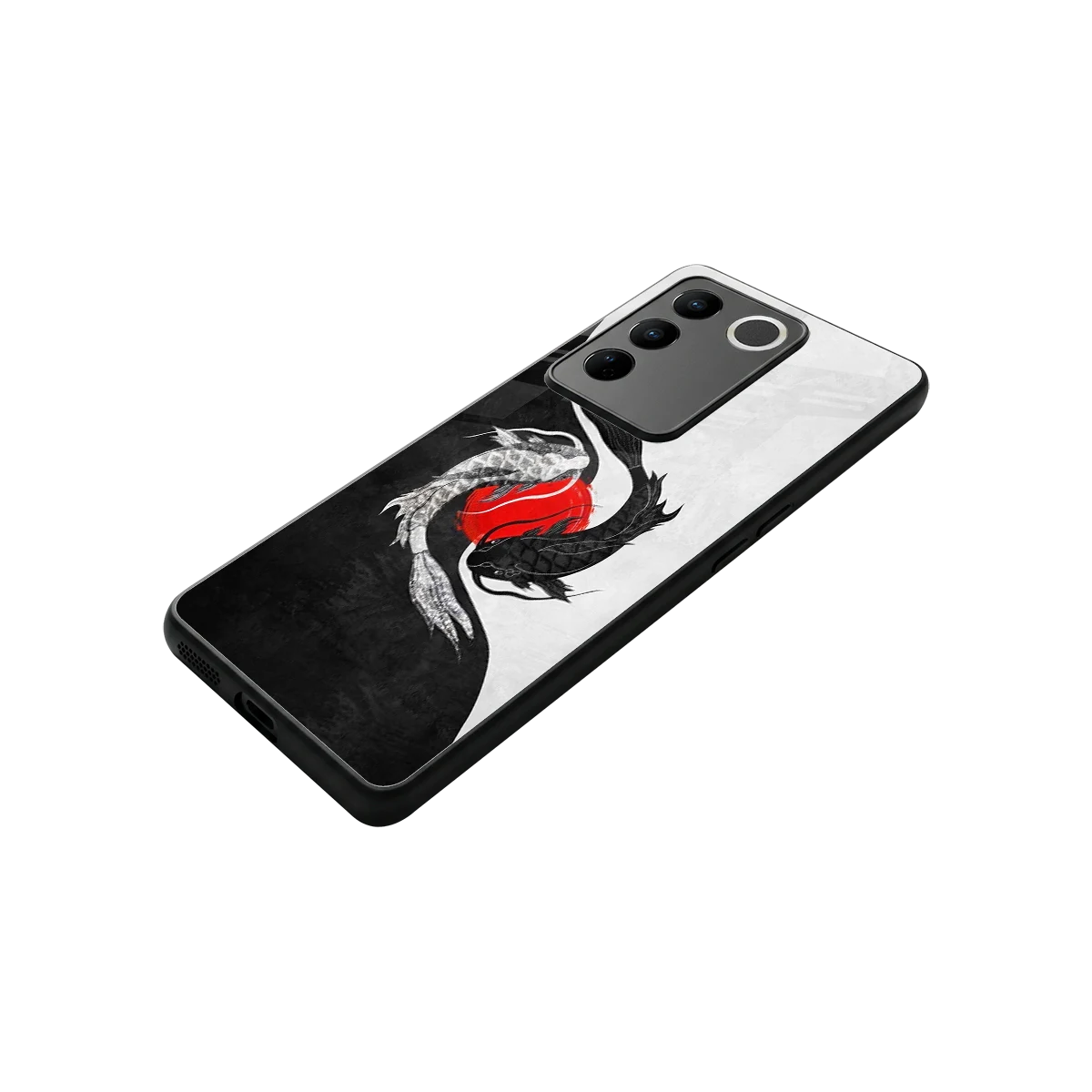 Balanced Swim stylish phone case for vivo v27 5g | glossy glass and slim fit