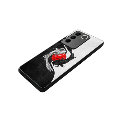 Balanced Swim stylish phone case for vivo v27 5g | glossy glass and slim fit