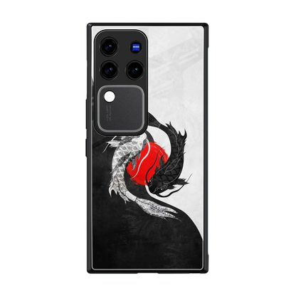 Balanced Swim back phone cover | glass case forvivo v30 pro