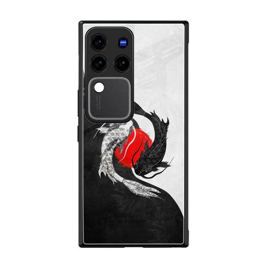 Balanced Swim back phone cover | glass case forvivo v30 pro