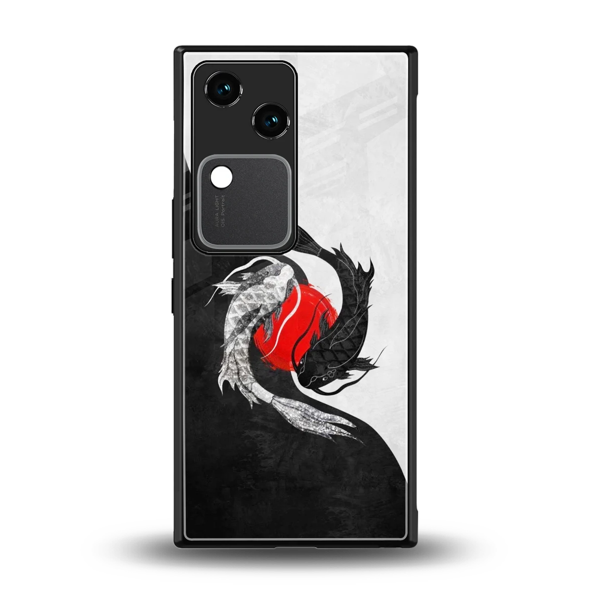 Balanced Swim back phone cover | glass case for vivo v30