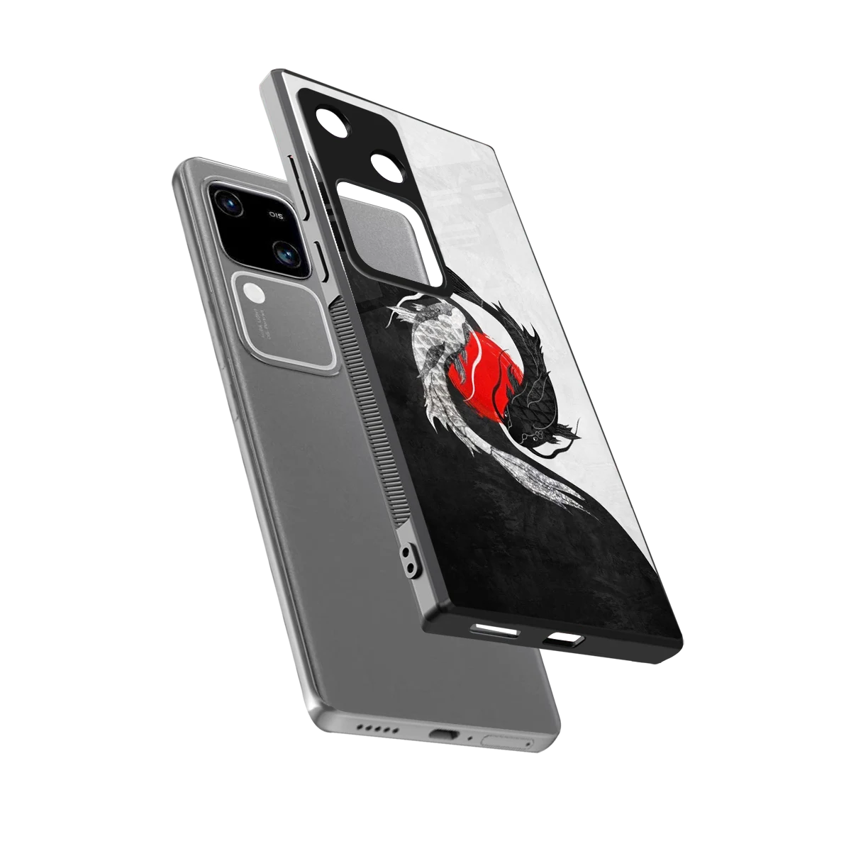 Balanced Swim sleek vivo v30 cover with tempered glass back and TPU edges