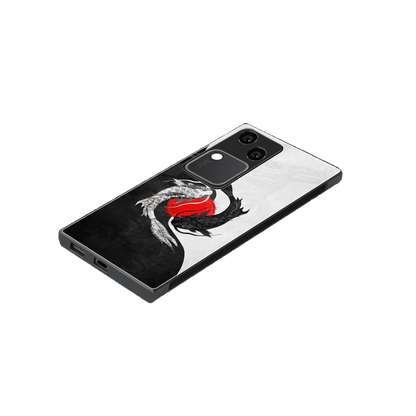 Balanced Swim stylish phone case for vivo v30 | glossy glass and slim fit