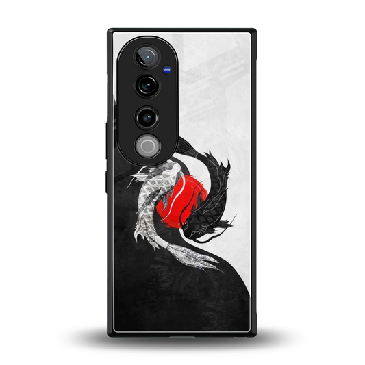 Balanced Swim back phone cover | glass case for vivo v40 pro