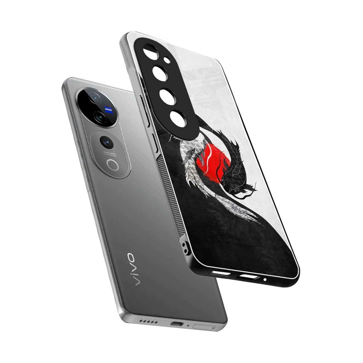 Balanced Swim sleek vivo v40 pro cover with tempered glass back and TPU edges