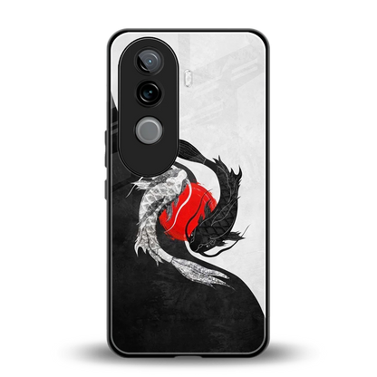 Balanced Swim back phone cover | glass case for vivo v40e