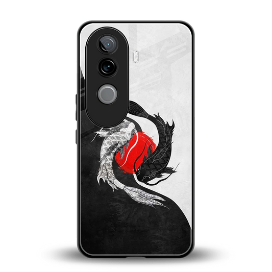 Balanced Swim back phone cover | glass case for vivo v40e