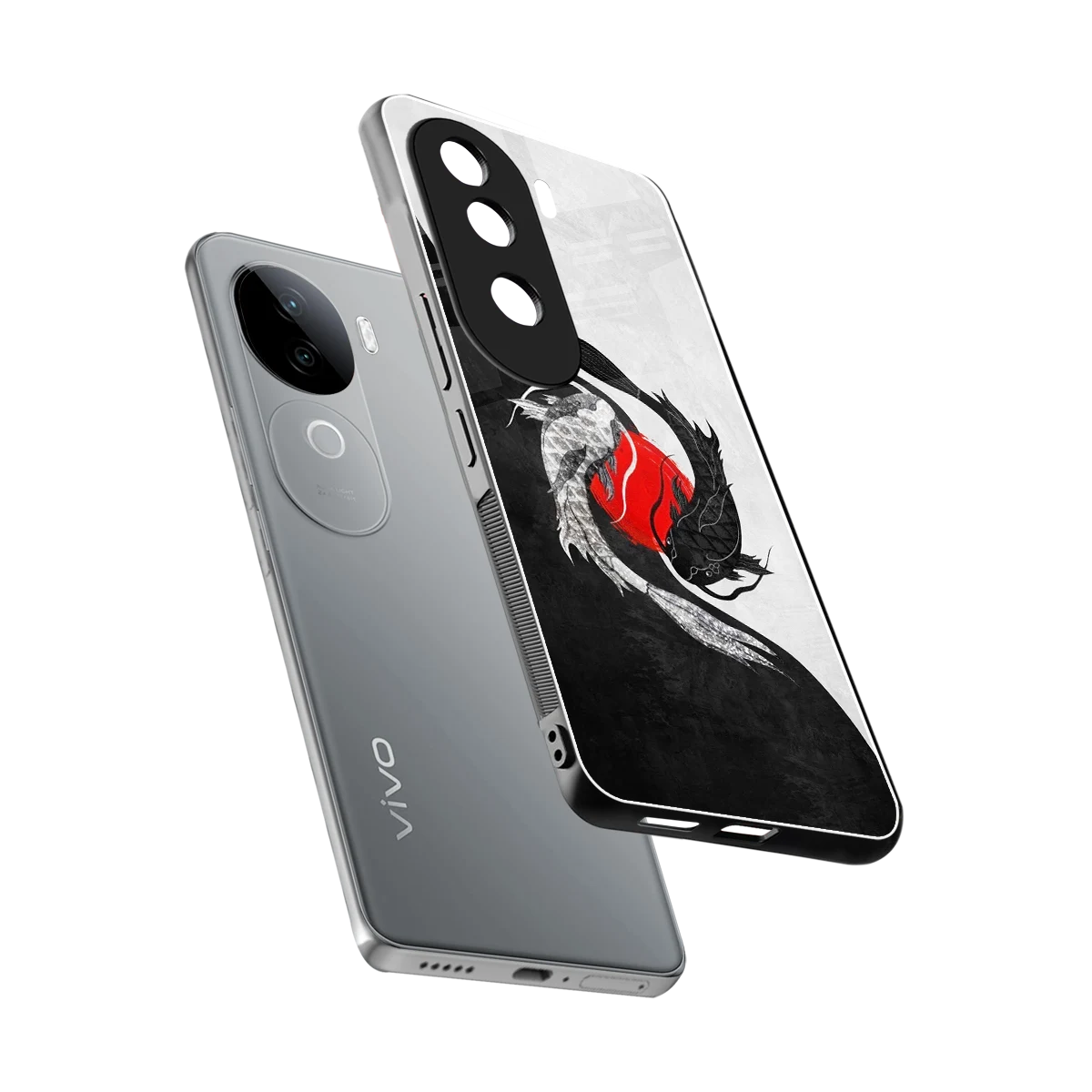 Balanced Swim sleek vivo v40e cover with tempered glass back and TPU edges