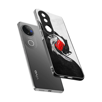 Balanced Swim sleek vivo v50 cover with tempered glass back and TPU edges