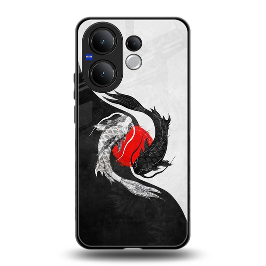 Balanced Swim back phone cover | glass case for vivo v60