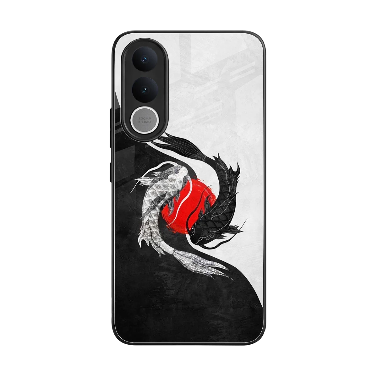 Balanced Swim back phone cover | glass case for vivo v70 fe