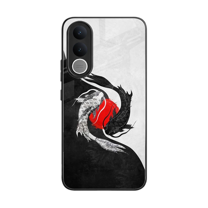 Balanced Swim back phone cover | glass case for vivo v70 fe
