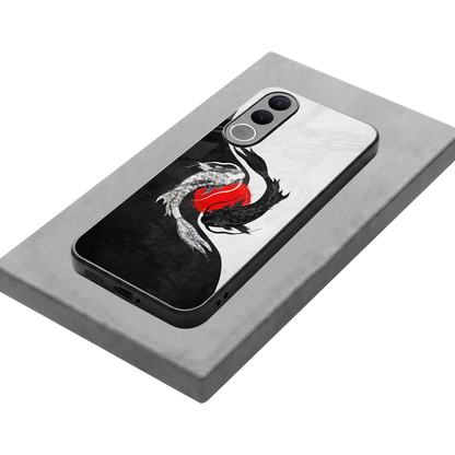 Balanced Swim stylish phone case for vivo v70 fe | glossy glass and slim fit