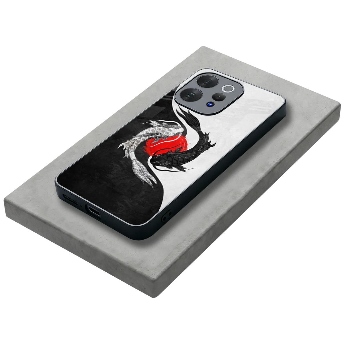 Balanced Swim stylish phone case for vivo v70 | glossy glass and slim fit