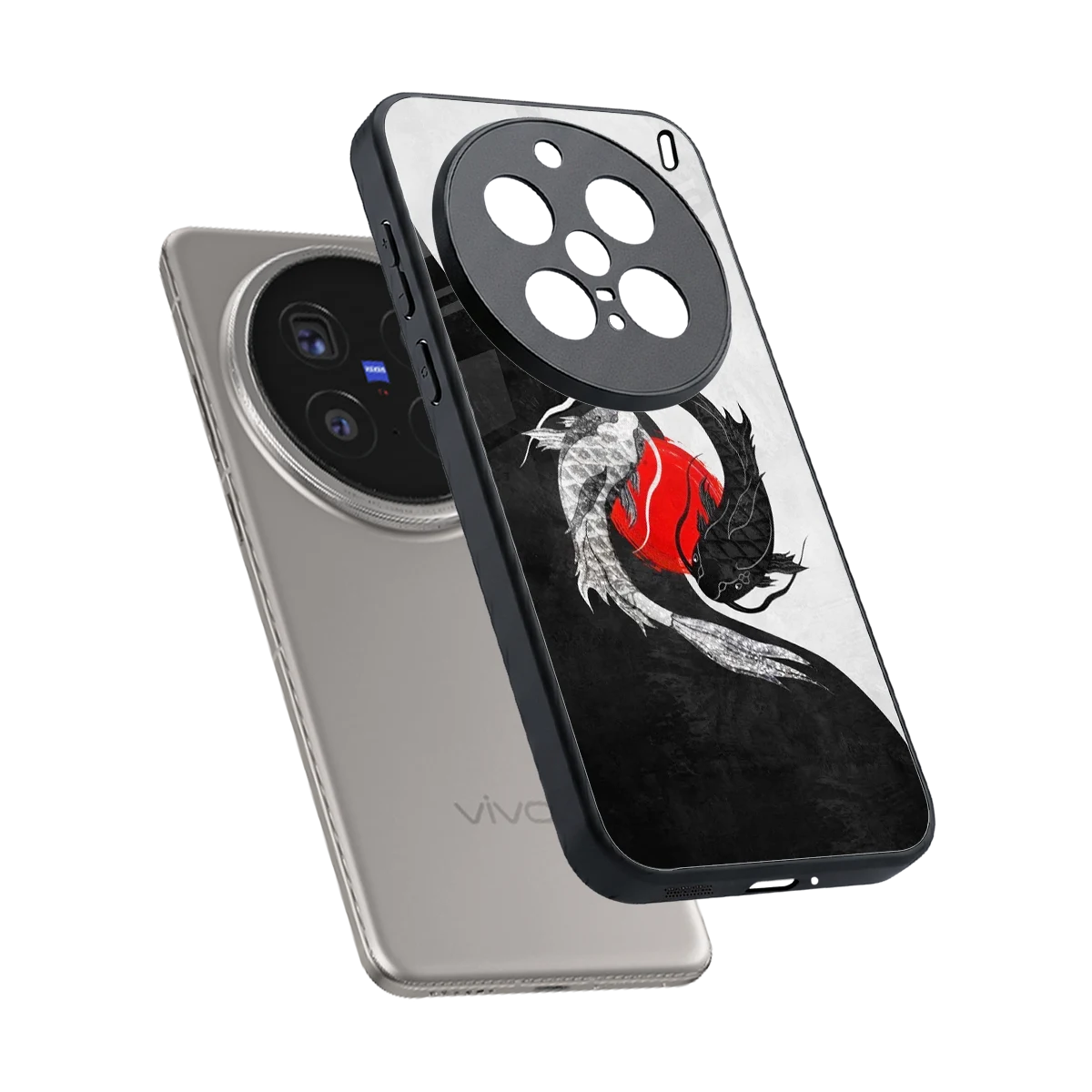Balanced Swim sleek vivo x200 pro cover with tempered glass back and TPU edges