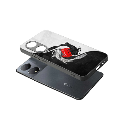 Balanced Swim sleek Vivo-y100 cover with tempered glass back and TPU edges