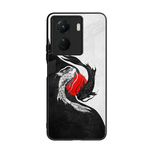 Balanced Swim back phone cover | glass case for vivo y16