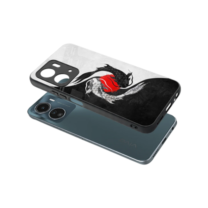 Balanced Swim sleek vivo y16 cover with tempered glass back and TPU edges