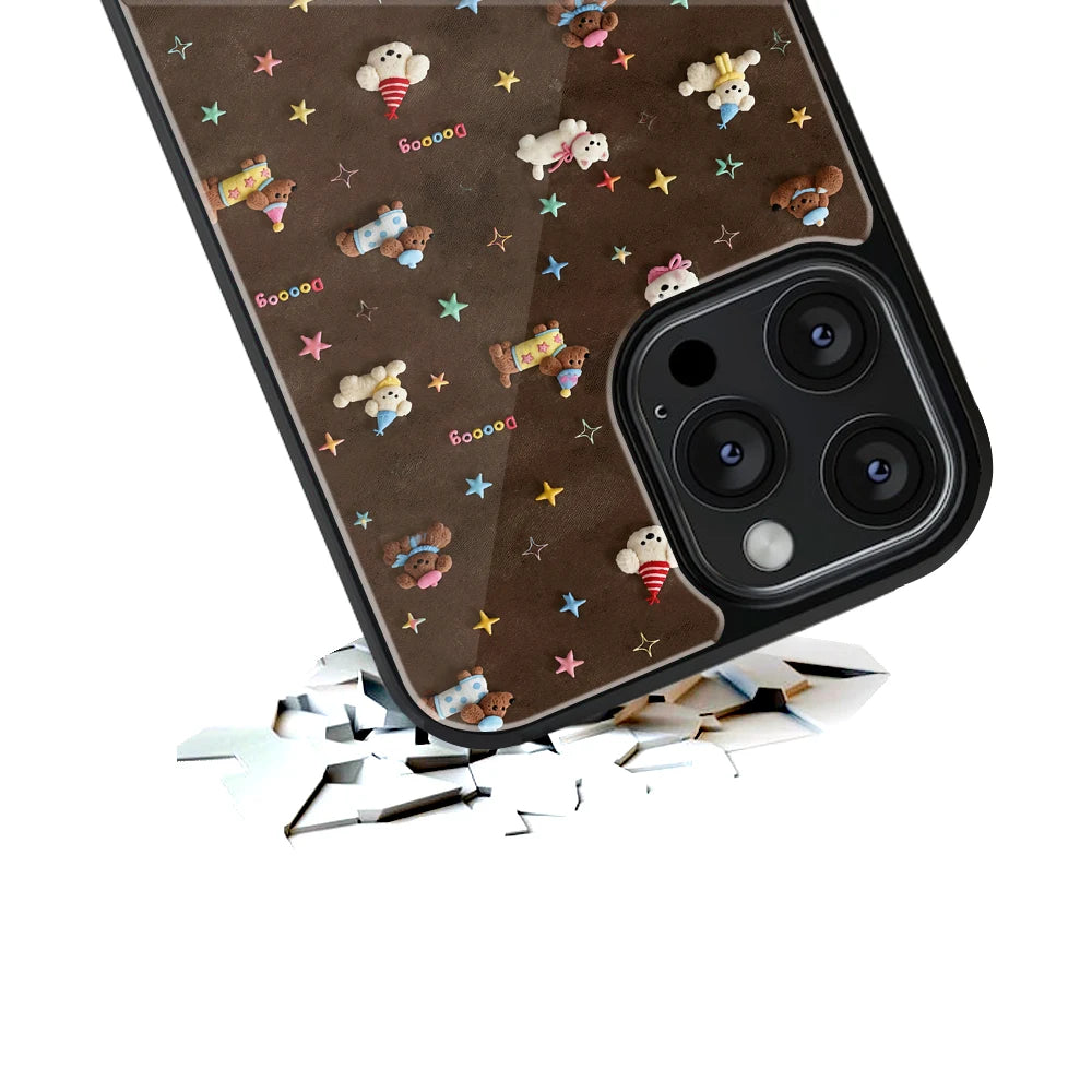 Durable Glass Back Mobile Case for iPhone, Samsung, OnePlus, Google Pixel, Redmi, Vivo, Oppo