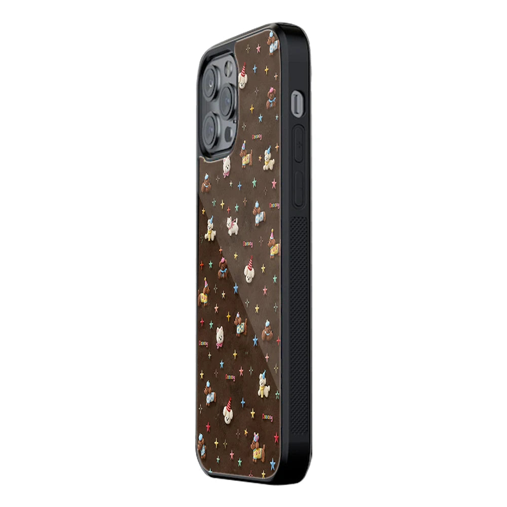 Trendy Glass Back Mobile Case for iPhone, Samsung, Redmi, OnePlus, Google Pixel, Motorola