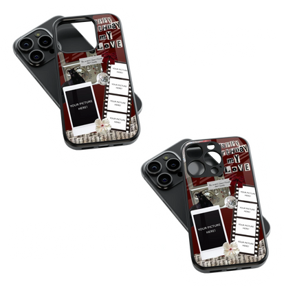 Polaroid Personalised Glass Phone Case