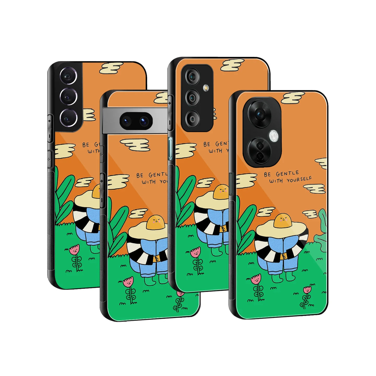 Stylish Glass Back Case for All Smartphones iPhone, Samsung, OnePlus, Pixel, Redmi, Oppo, Vivo, Motorola