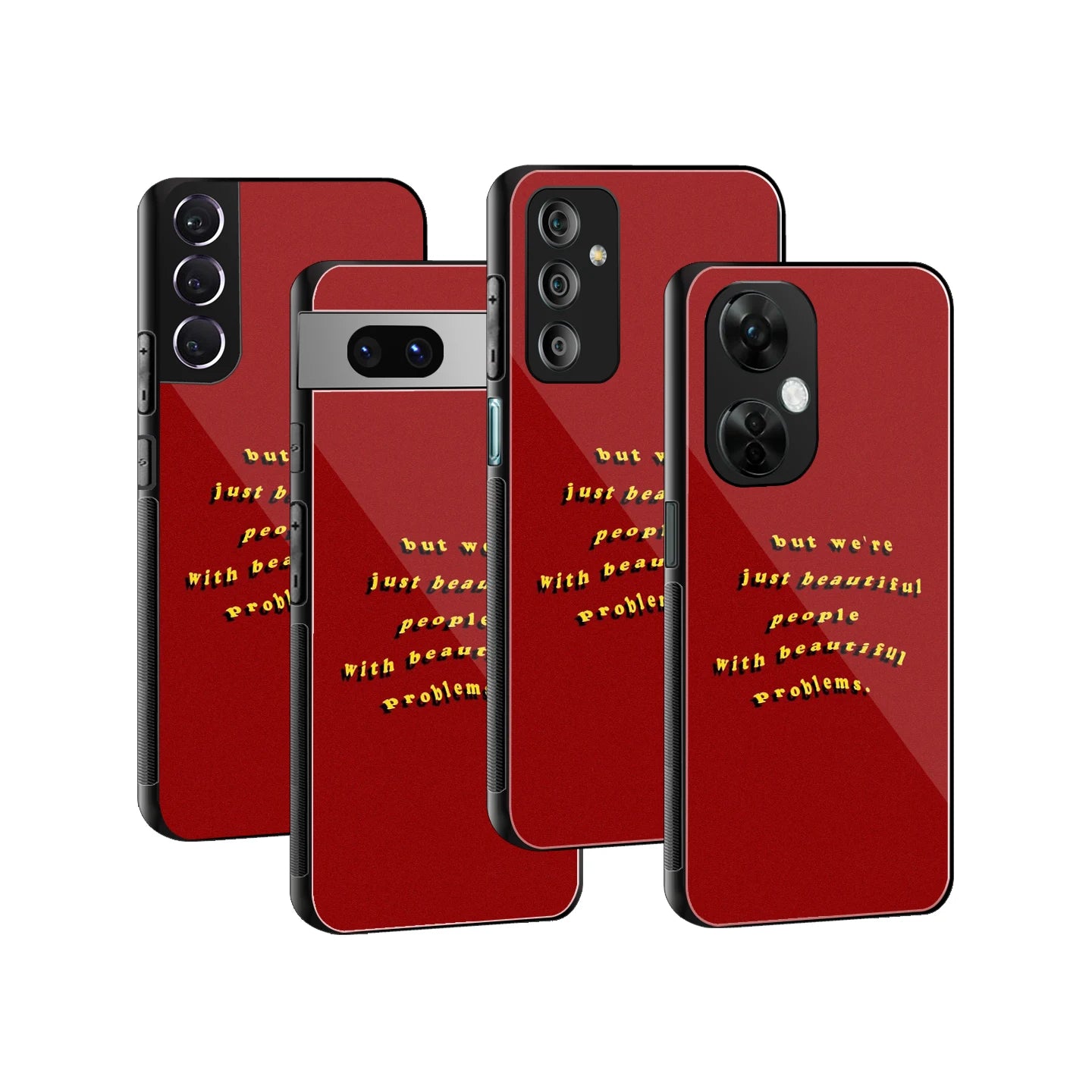 Stylish Glass Back Case for All Smartphones iPhone, Samsung, OnePlus, Pixel, Redmi, Oppo, Vivo, Motorola