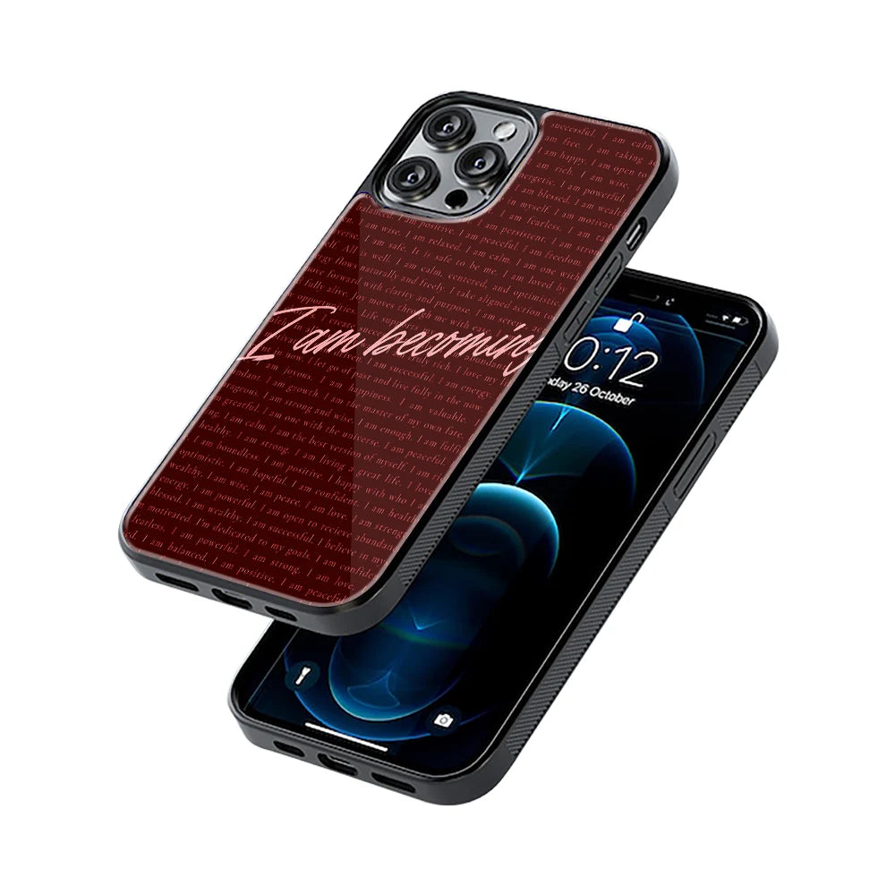 Protective Glass Back Phone Case Compatible with iPhone, Samsung, OnePlus, Pixel & More