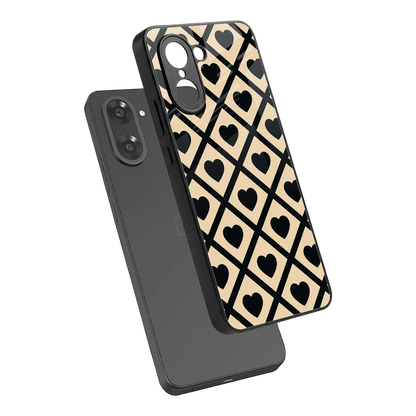 Beige Affection sleek oneplus nord ce5 5g cover with tempered glass back and TPU edges