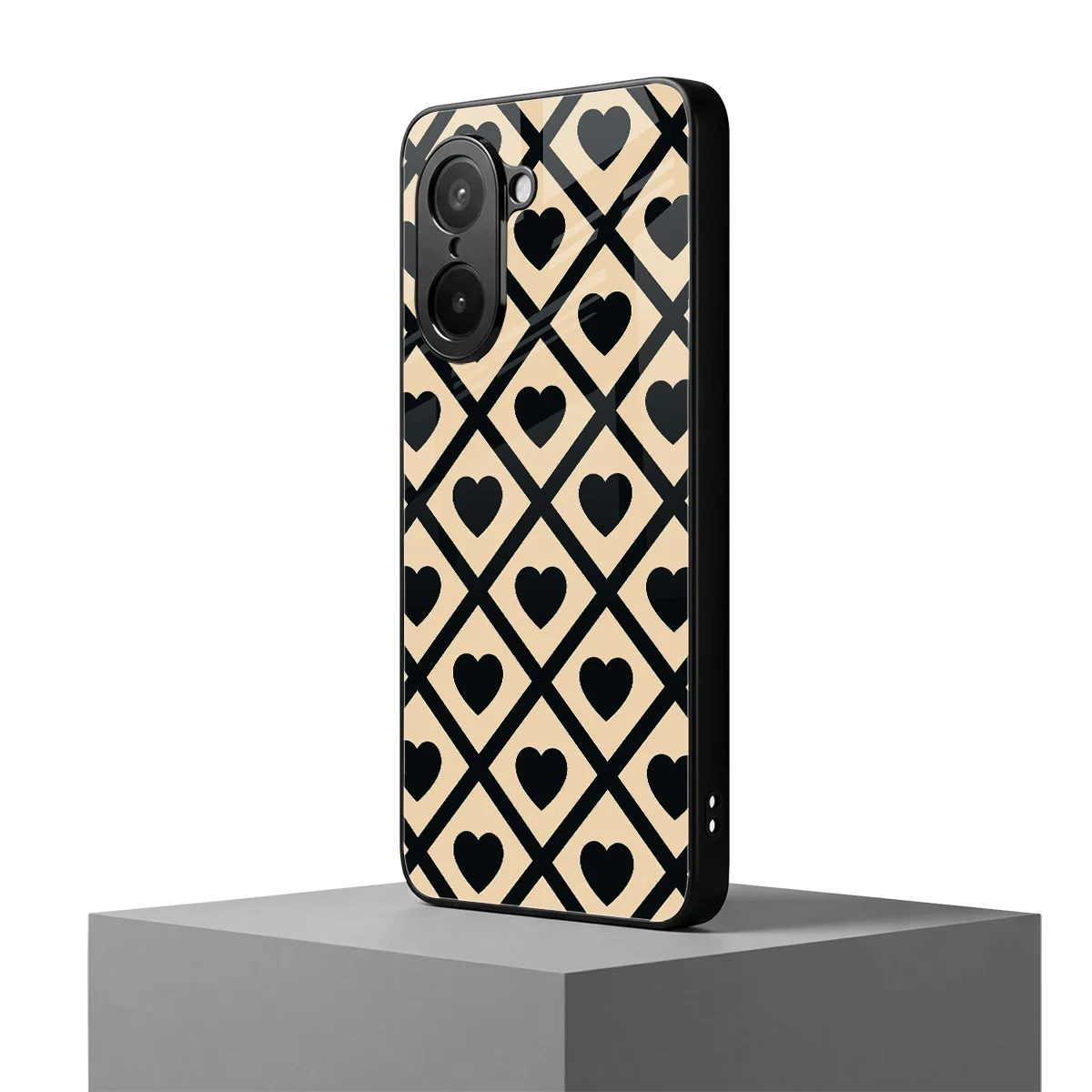 Beige Affection oneplus nord ce5 5g mobile cover | shockproof glass phone case