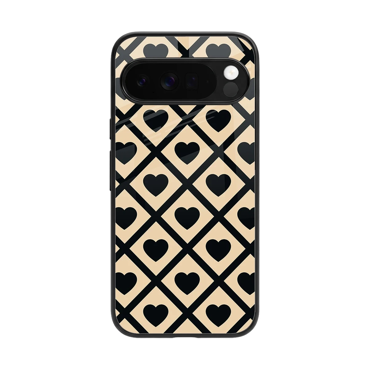 Beige Affection back phone cover | glass case for google pixel 10 pro xl