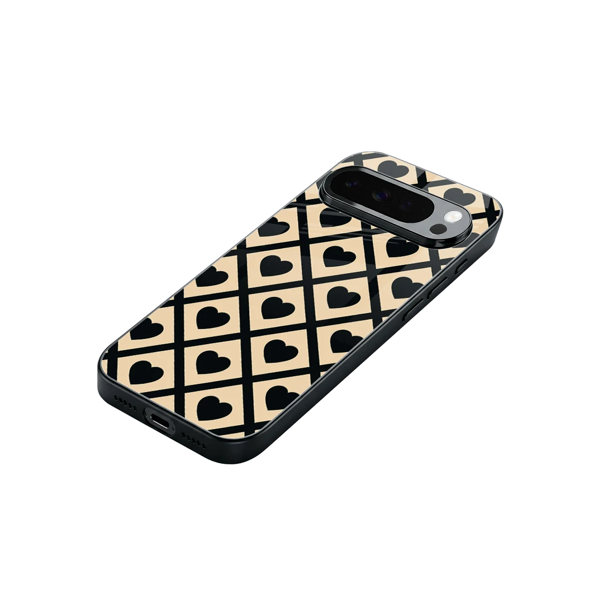 Beige Affection stylish phone case for google pixel 10 pro xl | glossy glass and slim fit