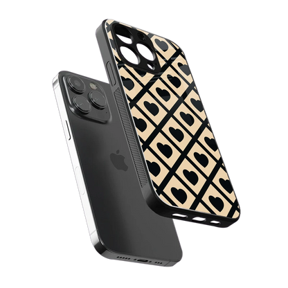 Beige Affection sleek iphone 13 pro cover with tempered glass back and TPU edges