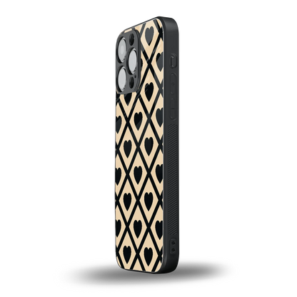 Beige Affection iphone 15 pro max mobile cover | shockproof glass phone case