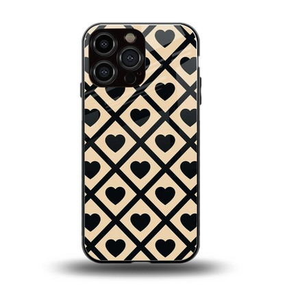 Beige Affection back phone cover | glass case for iphone 16 pro max