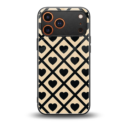 Beige Affection back phone cover | glass case for iphone 17 pro max