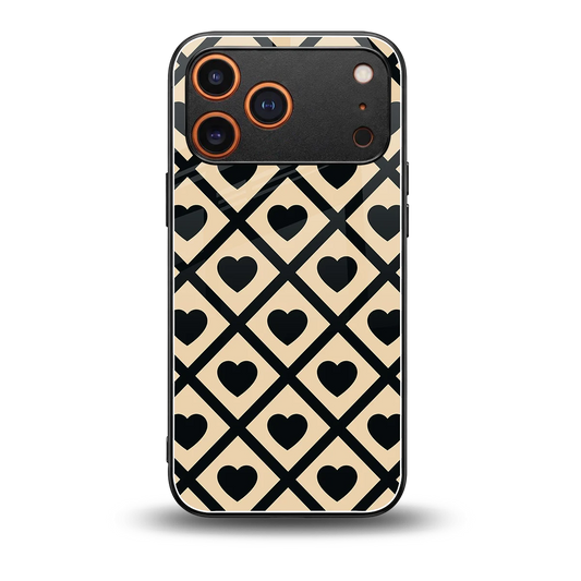 Beige Affection back phone cover | glass case for iphone 17 pro max