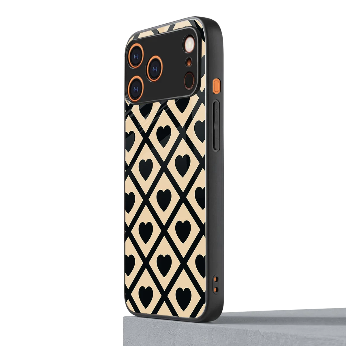 Beige Affection iphone 17 pro max mobile cover | shockproof glass phone case