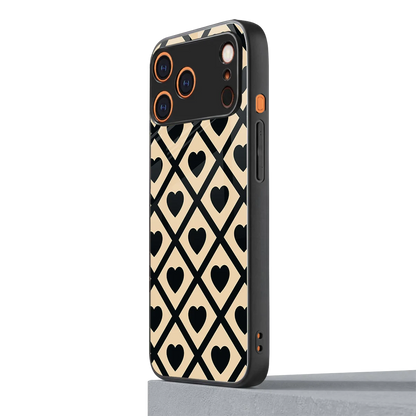 Beige Affection iphone 17 pro max mobile cover | shockproof glass phone case