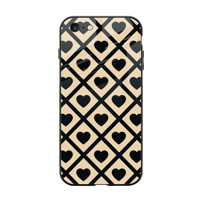 Beige Affection back phone cover | glass case for iphone 6s plus