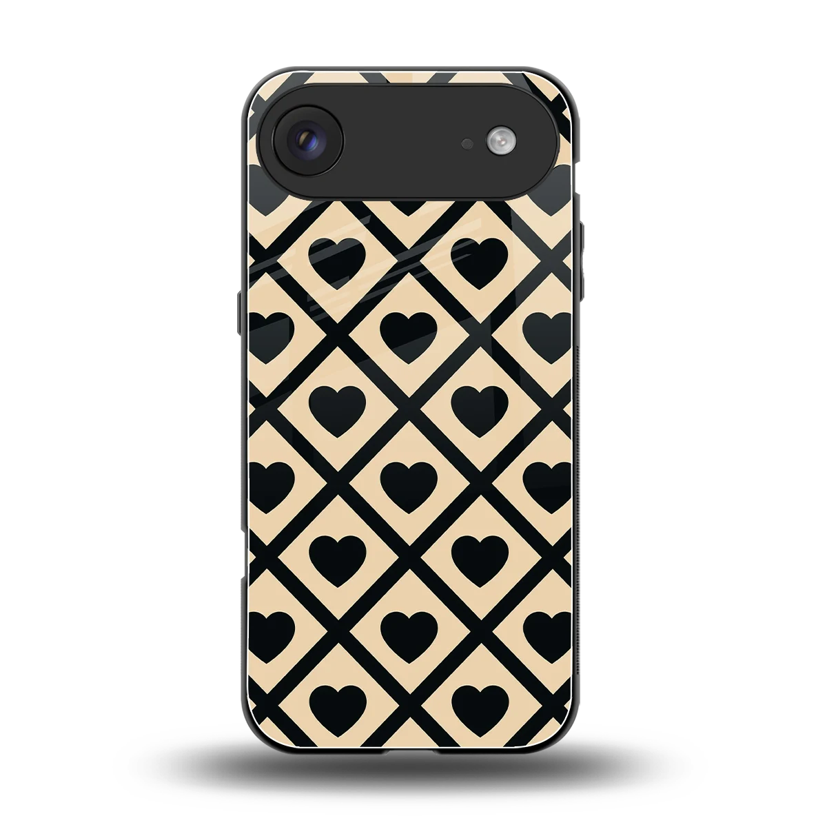 Beige Affection back phone cover | glass case for iphone air